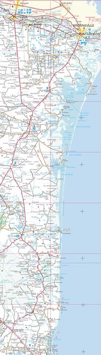 Harlingen to Aldama Map